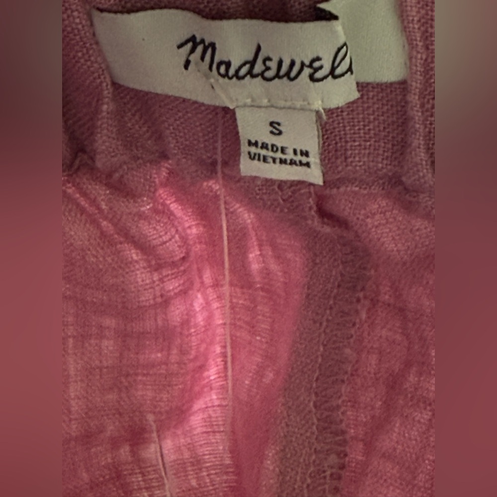 ☀️SUMMER CLEARANCE SALE☀️ Madewell NWT linen Pink Women's Shorts - Picture 4 of 4